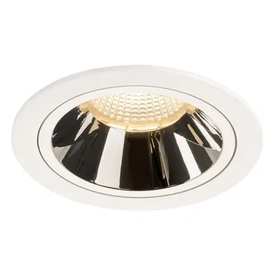 NUMINOS® DL L vnitřní LED zápustné stropní svítidlo bílá/chrom 2700 K 40° - BIG WHITE (SLV)