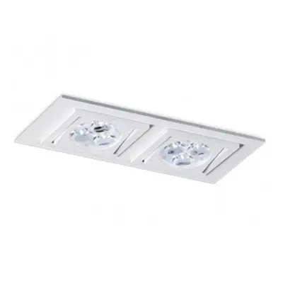 Vestavné svítidlo Aluminio Blanco, bílá, 2x50W, 230V - BPM