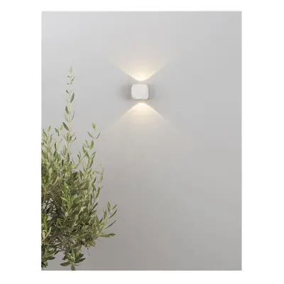 Venkovní nástěnné svítidlo ZARI bílý hliník a sklo Cree LED 2x2W 3000K 100-240V 2x38st. IP54 svě