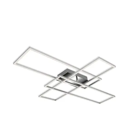 CCT LED stropní svítidlo, 104 cm, 50 W, chrom - BRILONER