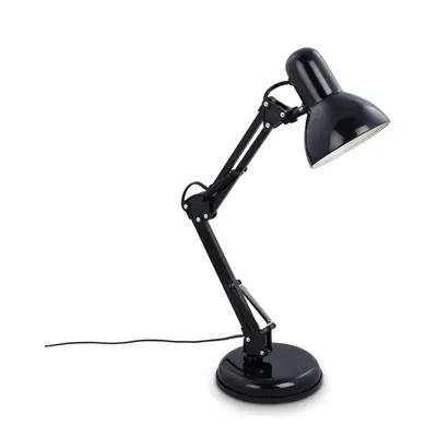 Stolní lampa, pr. 15,5 cm, max. 25 W, černá - BRILO