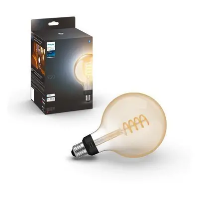 Hue Bluetooth LED White Ambiance filamentová žárovka Philips 8719514301542 E27 G125 7W 550lm 220