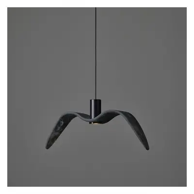 Night Birds Exterior, závěsné svítidlo, 6,5W LED, šedé kouřové sklo BROKISGLASS mat / černý elox