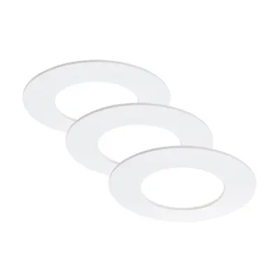 3ks sada LED vestavné svítidlo, pr. 8,5 cm, 5 W, bílé - BRILONER