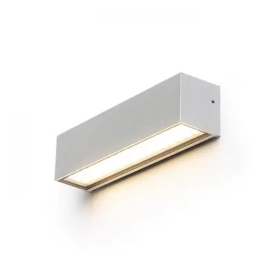 CAMARGUE nástěnná stříbrnošedá satinované sklo 230V LED 6W IP65 3000K - RED - DESIGN RENDL