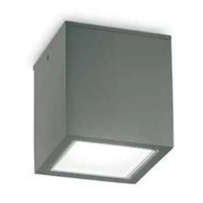 Venkovní stropní přisazené svítidlo Ideal Lux TECHO PL1 SMALL ANTRACITE 251554 GU10 1x20W IP54 9