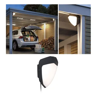 Park + Light LED venkovní nástěnné svítidlo Ikosea IP44 50x203mm 3000K 5,6W 12V antracit umělá h