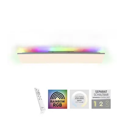 CONRAD LED stropní svítidlo 100,5x25,5cm, bílé, hranaté, RGB+CCT, stmívatelné, panel RGB+2700-50