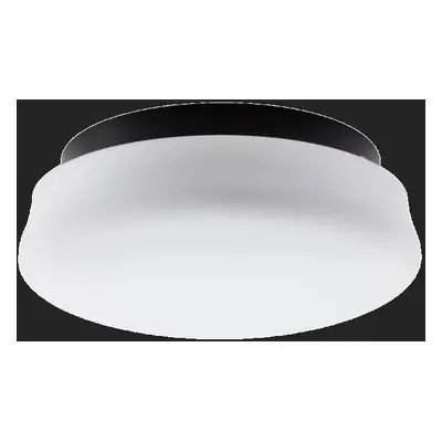 RANA stropní/nástěnné skleněné svítidlo černá / bílá IP44 4000 K 15W LED - OSMONT