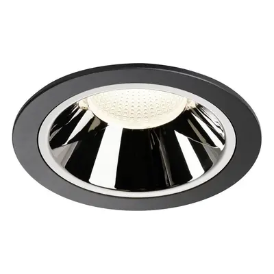 NUMINOS® DL XL vnitřní LED zápustné stropní svítidlo černá/chrom 4000 K 55° - BIG WHITE (SLV)