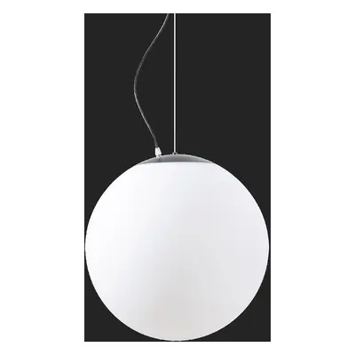 ADRIA L4 HP závěsné skleněné svítidlo černá / bílá IP40 3000 K 58W LED nouzové kombinované 3 h -