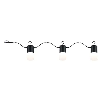 Plug & Shine LED světelný řetěz Tubs IP44 3000K 3x2W antracit - PAULMANN