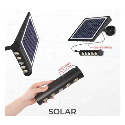 Solární reflektor LED GENIUS SOLARE SLIM 8W 4000K 950lm IP65 - CENTURY