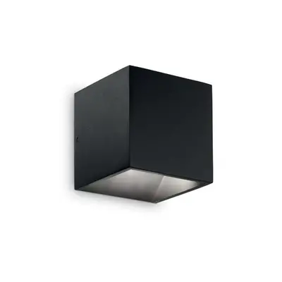 LED Venkovní nástěnné svítidlo Ideal Lux Rubik AP1 nero 142302 černé 4000K - IDEALLUX