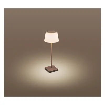 Nabíjecí stmívatelné stolní LED svítidlo MARGO corten 4W 3000K IP54 USB - CENTURY