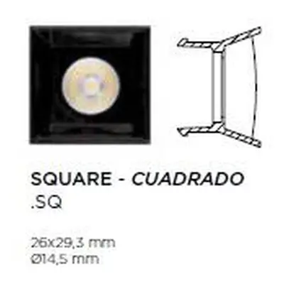 Modul LENSES MODULIGHT 2W SQUARE 20º bílý 3000K - BPM (STARÝ KÓD BPM 11525.01.SQ.W.B20.3K)