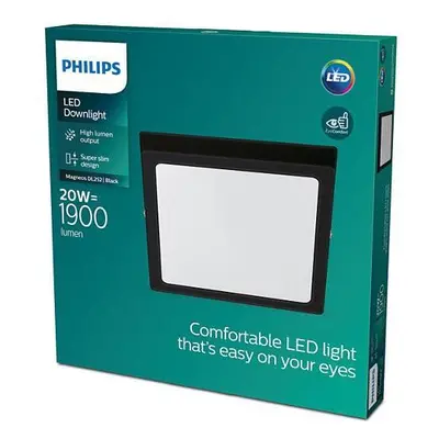 LED Stropní přisazené svítidlo Philips Magneos 8719514328822 20W 1900lm 2700K IP20 28,5cm hranat