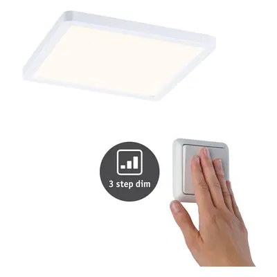 LED vestavné svítidlo Areo VariFit IP44 3-krokové-stmívatelné 175x175mm 13W 3.000K bílá - PAULMA