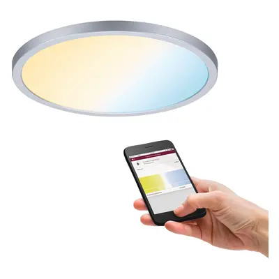 Smart Home Zigbee LED vestavné svítidlo Areo VariFit IP44 kruhové 230mm 16W matný chrom měniteln