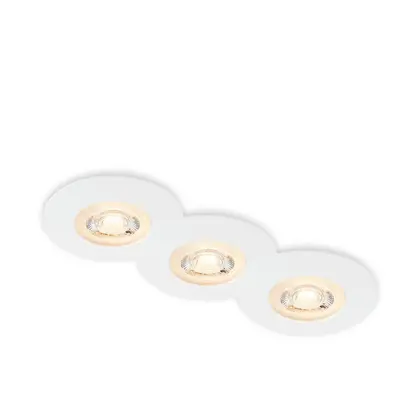 LED vestavná svítidla, pr.9 cm, 3x LED, 5 W, 480 lm, bílé - BRILONER