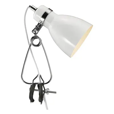 Lampa s klipem Cyclone 1x15W E14 bílá - NORDLUX