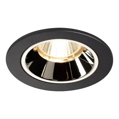 NUMINOS® DL S vnitřní LED zápustné stropní svítidlo černá/chrom 2700 K 55° včetně listových pruž