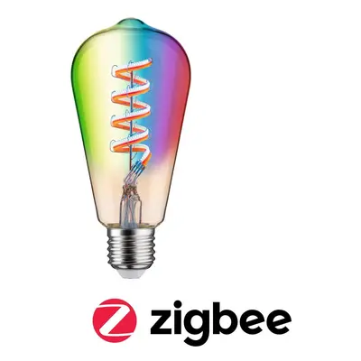 Filament 230V Smart Home Zigbee 3.0 LED žárovka ST64 E27 6,3W RGBW+ stmívatelné zlatá - PAULMANN