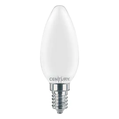 LED FILAMENT SVÍČKA SATÉN 4W E14 6000K 470Lm 360d 35x97mm IP20 - CENTURY