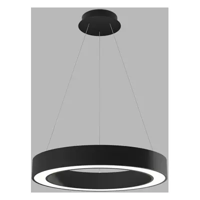 LED2 Závěsné svítidlo SATURN SLIM 60 P-Z, B TRIAC DIM 50W 2CCT 3000K/4000K černá - LED2 Lighting