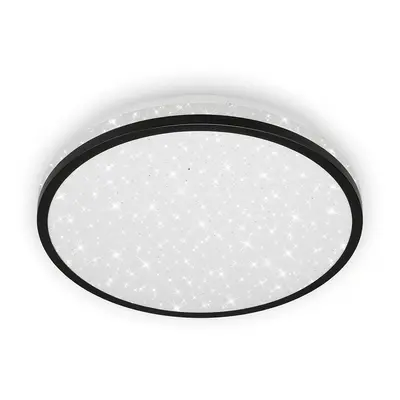 LED stropní svítidlo hvězdné nebe, pr. 28 cm, 12 W, černá - BRILONER