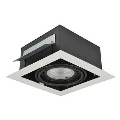 Stropní zápustné bodové svítidlo Azzardo Nova 1 white/black AZ2871 GU10+ADAP111/ES111 1x40/1x50W