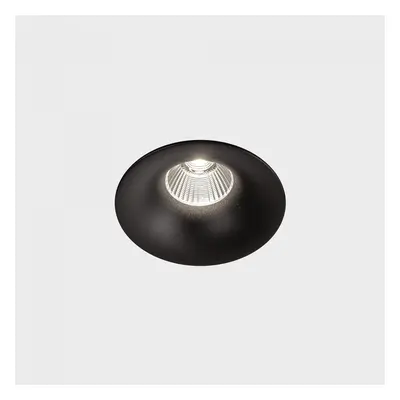 LUXO zapuštěné svítidlo s rámečkem černá 8W 2700K Push - KOHL-Lighting