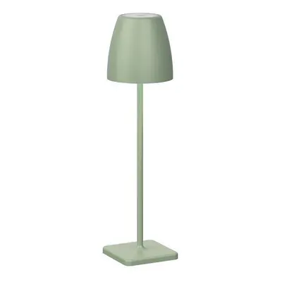 Venkovní stolní lampa COLT olivově zelený litý hliník a akryl LED 2W 3000K IP54 62st. 5V DC vypí