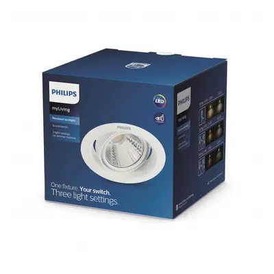 Pomeron SVÍTIDLO PODHLEDOVÉ LED 7W 420lm 2700K stmívatelné, bílá - PHILIPS (915005808701)