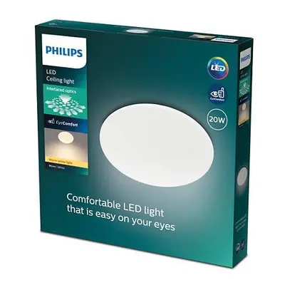 Moire SVÍTIDLO STROPNÍ LED 20W 2000lm 2700K, bílá - PHILIPS (929002622101)