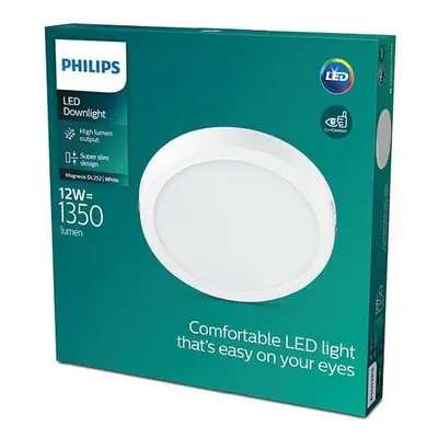 MAGNEOS SVÍTIDLO PŘISAZENÉ KULATÉ LED 12W 1350lm 4000K, bílá - PHILIPS (929002661831)