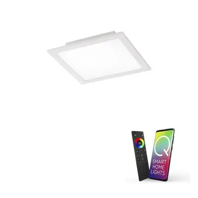 Q-FLAG LED panel Smart-Home v bílé s měnitelnou teplotou chromatičnos vč. dálkového ovladače stm