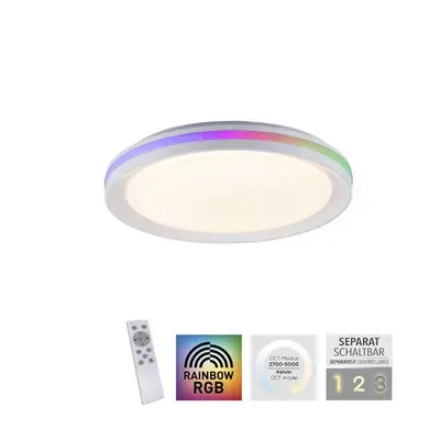 AKCE - Svítidlo přisazené RIBBON LED 24W 1100lm s dálkovým ovládáním RGB + CCT - LEUCHTEN DIREKT