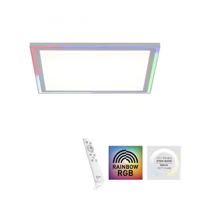 EDGING LED stropní svítidlo 40x40, bílá, ploché Rainbow RGB, dálkový ovladač RGB+2700-6000K - LE