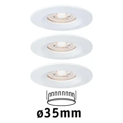 LED vestavné svítidlo Nova mini nevýklopné IP44 3x4W 2.700K bílá mat 230V - PAULMANN