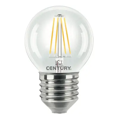 LED FILAMENT MINI GLOBE ČIRÁ 6W E27 4000K 806Lm 360d 45x72mm IP20 - CENTURY