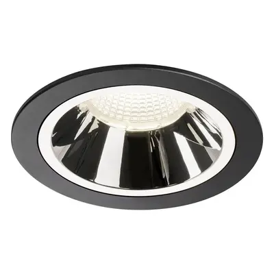 NUMINOS® DL L vnitřní LED zápustné stropní svítidlo černá/chrom 4000 K 40° - BIG WHITE (SLV)