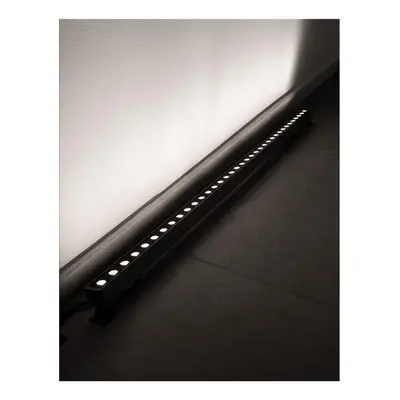 WALL WASHER nikl satén hliník a sklo LED Chip Philips 15W 3000K DC24V 30st. IP67 - NOVA LUCE