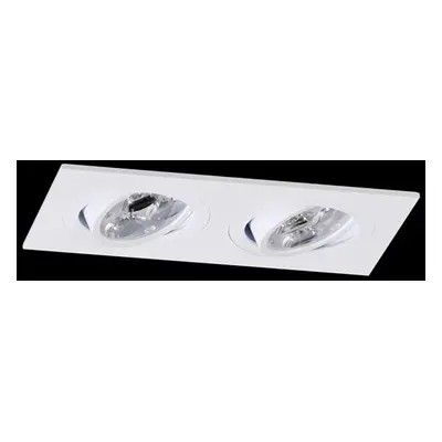 Vestavné svítidlo Aluminio Blanco, bílá 2x 7W LED 230V - BPM