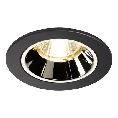 NUMINOS® DL S vnitřní LED zápustné stropní svítidlo černá/chrom 3000 K 40° včetně listových pruž