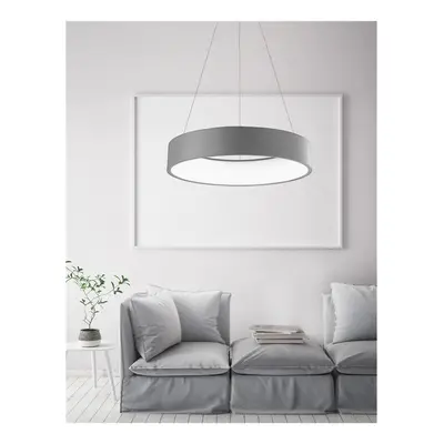 Závěsné svítidlo RANDO šedý hliník a akryl LED 42W 230V 4000K IP20 - NOVA LUCE