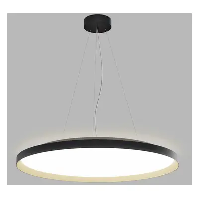 LED2 Závěsné svítidlo MOON 80 P/N-Z, BG DALI/PUSH DIM 88W 2CCT 3000K/4000K černá/šampaň - LED2 L