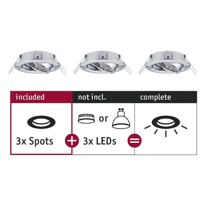 Vestavné svítidlo Choose spot výklopné max. 10W chrom 230V - PAULMANN