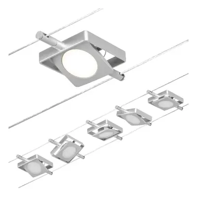 LED lankový systém MacLED základní sada 5x4,5W 3000K 230/12V matný chrom/chrom - PAULMANN