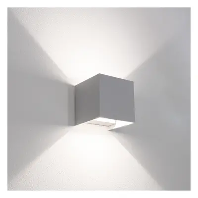 Venkovní nástěnné LED svítidlo up/down QUADRATO šedá 10W 3000/4000/6500K IP65 - CENTURY